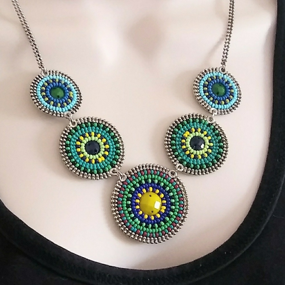 Beaded Circles Necklace